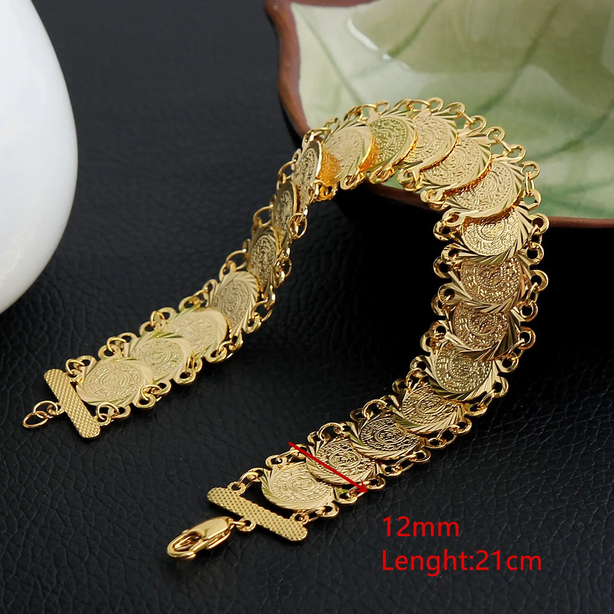 Turkey Coin Bracklet for Women Arab Bangle Coins Turks Jewelry Gifts