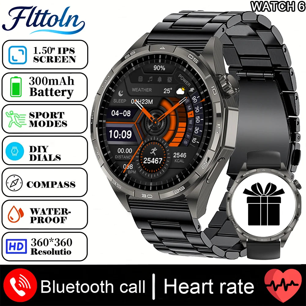 New Watch 6 Pro (2025) Smart Watch 1.50-inch HD  Smartwatch For Android