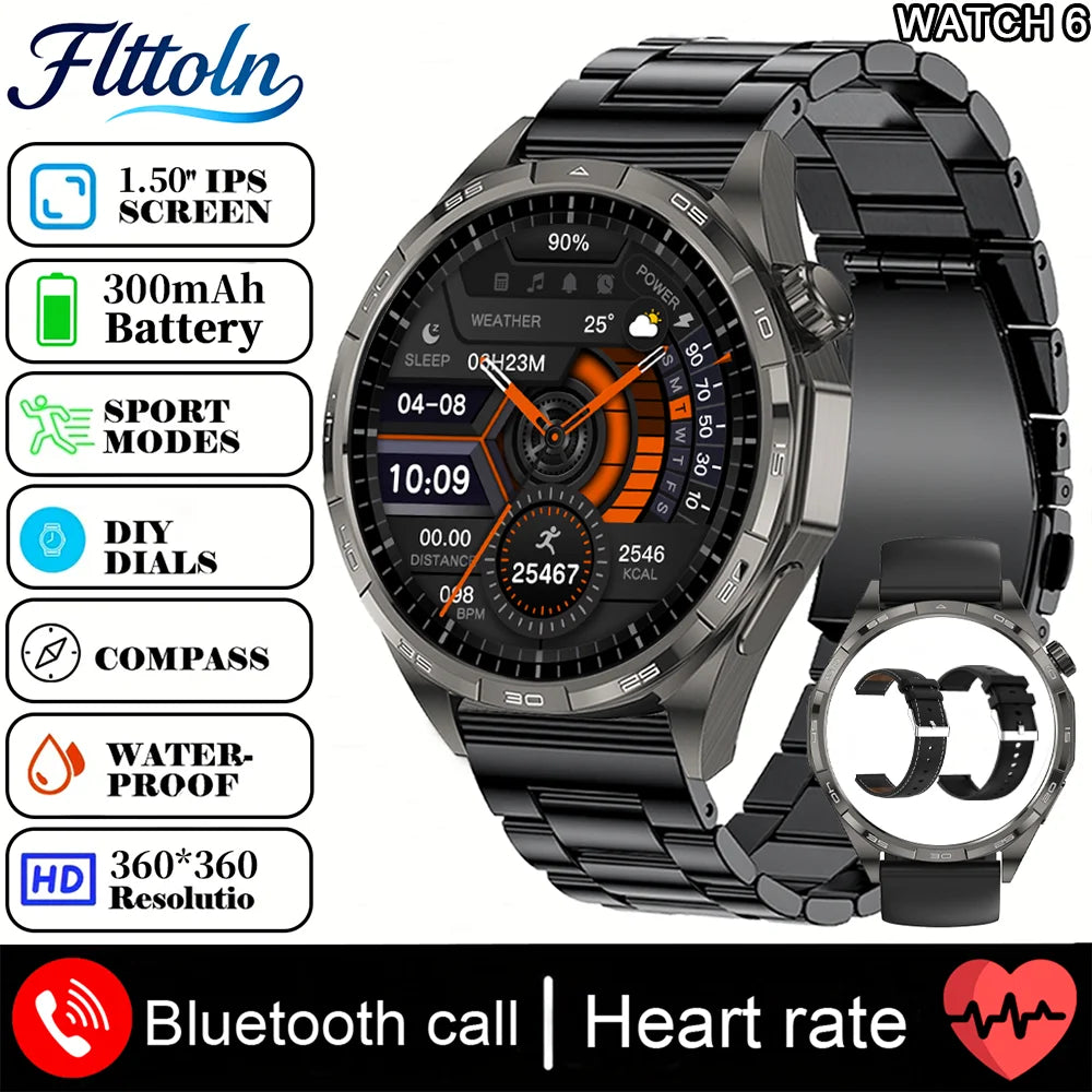 New Watch 6 Pro (2025) Smart Watch 1.50-inch HD  Smartwatch For Android
