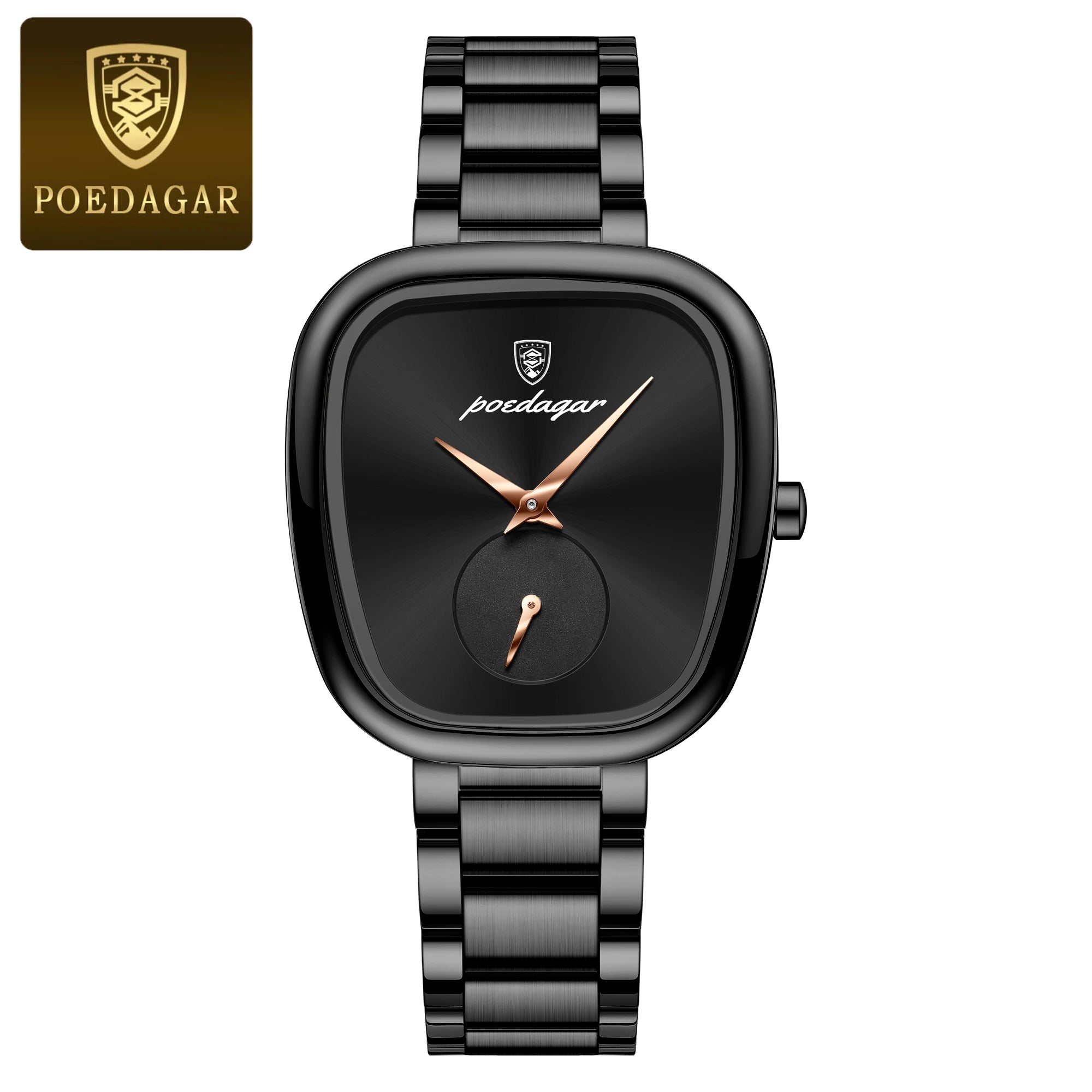 POEDAGAR Luxury Elegant Watch For Woman Waterproof Stainless Steel Quartz Women's Watches Simple High Quality Ladies Wristwatch