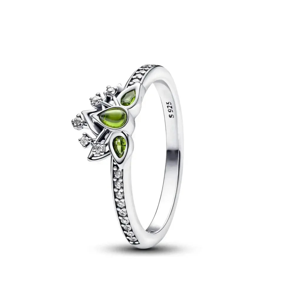 Hot Sales Fashionable 925 Sterling Silver Charming Princess Ring Size 6 7 8 9 Women's Original Wedding Crystal Luxury Accssory