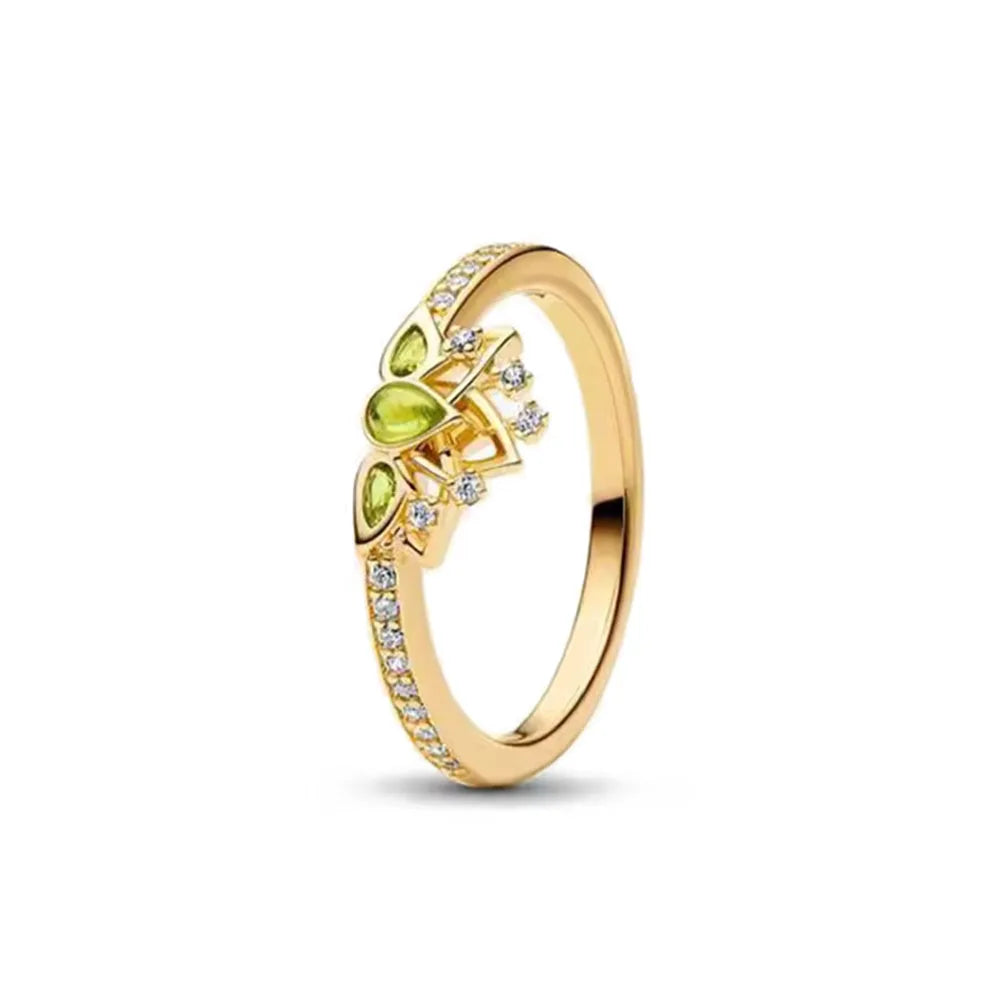 Hot Sales Fashionable 925 Sterling Silver Charming Princess Ring Size 6 7 8 9 Women's Original Wedding Crystal Luxury Accssory