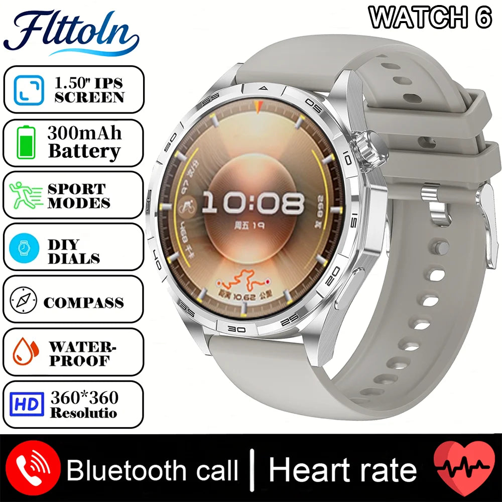 New Watch 6 Pro (2025) Smart Watch 1.50-inch HD  Smartwatch For Android