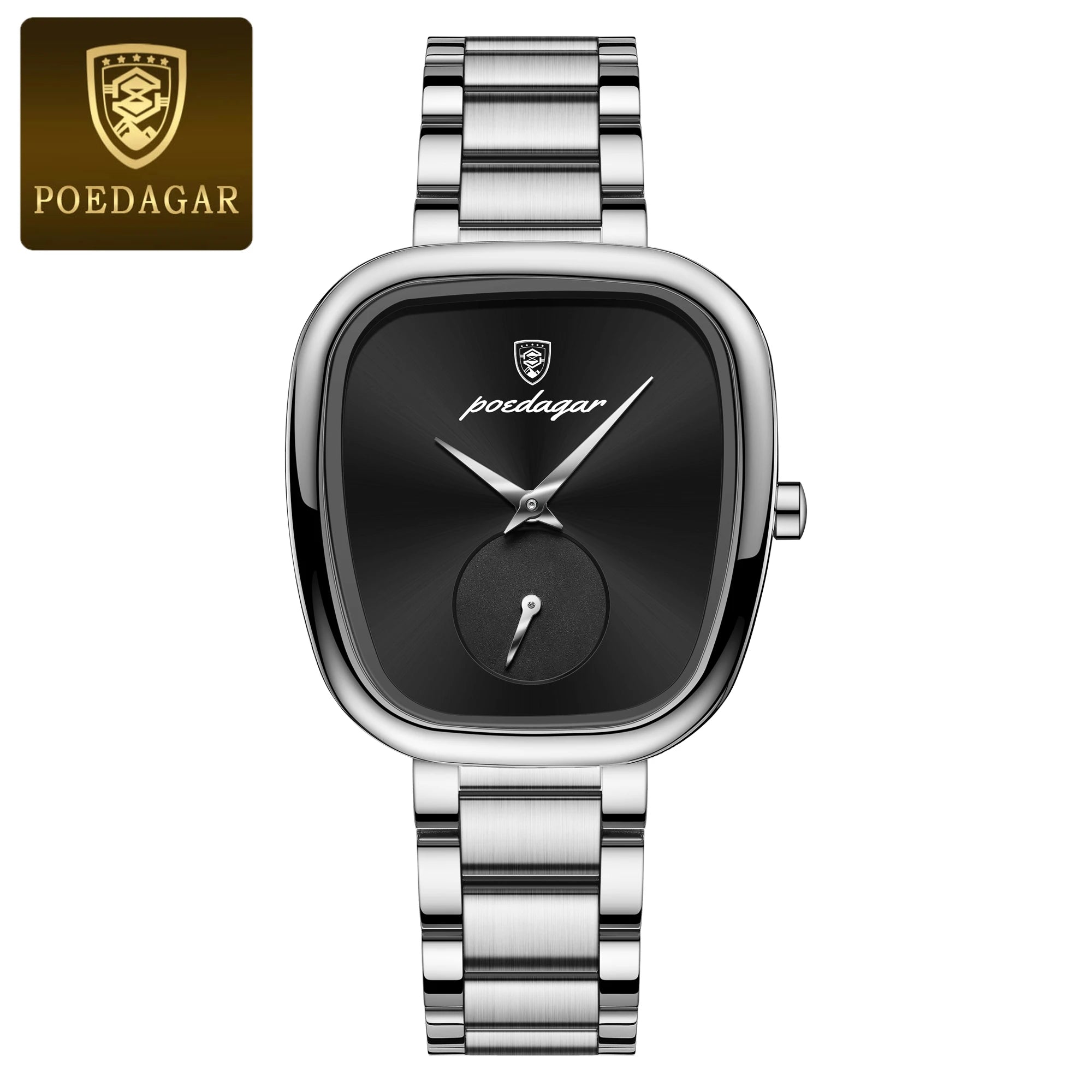POEDAGAR Luxury Elegant Watch For Woman Waterproof Stainless Steel Quartz Women's Watches Simple High Quality Ladies Wristwatch