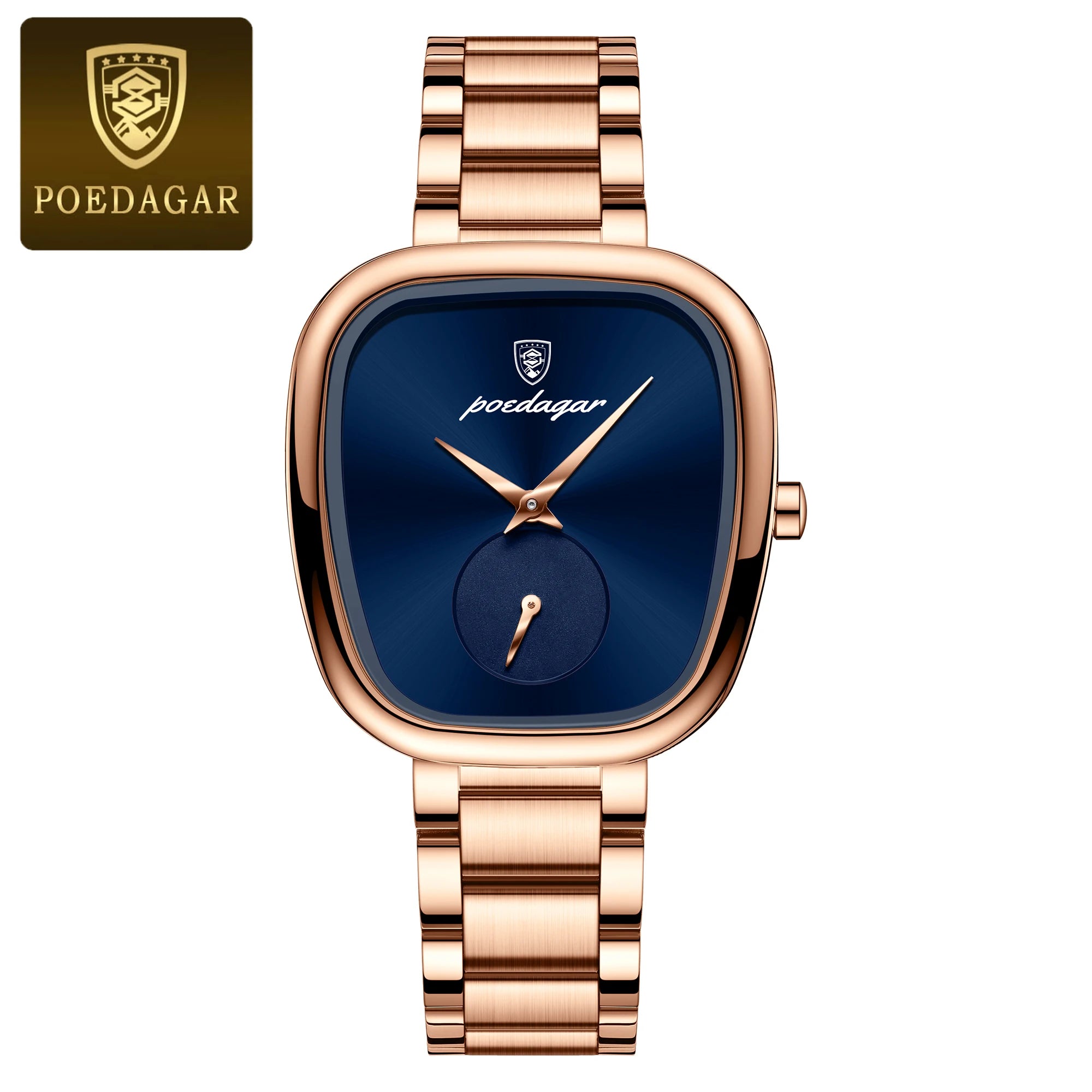 POEDAGAR Luxury Elegant Watch For Woman Waterproof Stainless Steel Quartz Women's Watches Simple High Quality Ladies Wristwatch