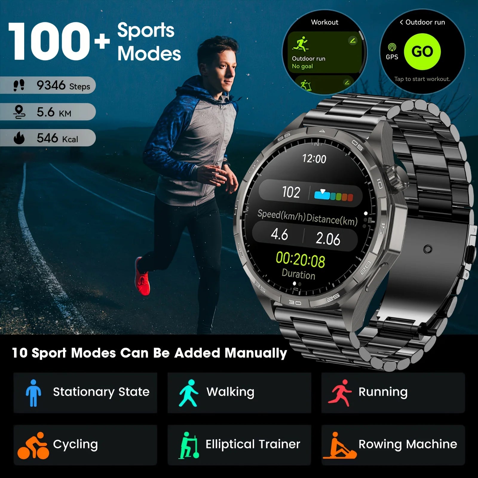 New Watch 6 Pro (2025) Smart Watch 1.50-inch HD  Smartwatch For Android