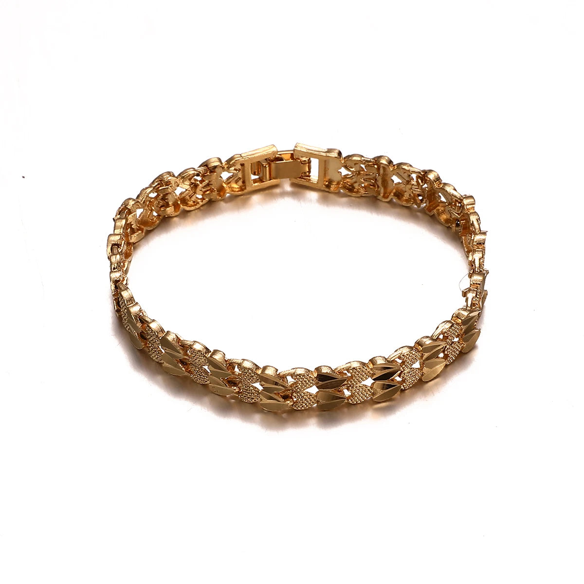 Men Bracelet Gold Color African Wide Bangle for Women Hand Chain Jewelry Ethiopian Arab