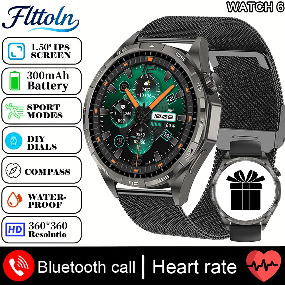 New Watch 6 Pro (2025) Smart Watch 1.50-inch HD  Smartwatch For Android