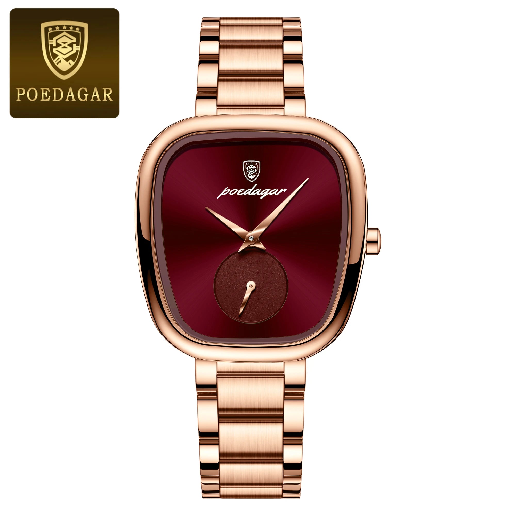 POEDAGAR Luxury Elegant Watch For Woman Waterproof Stainless Steel Quartz Women's Watches Simple High Quality Ladies Wristwatch