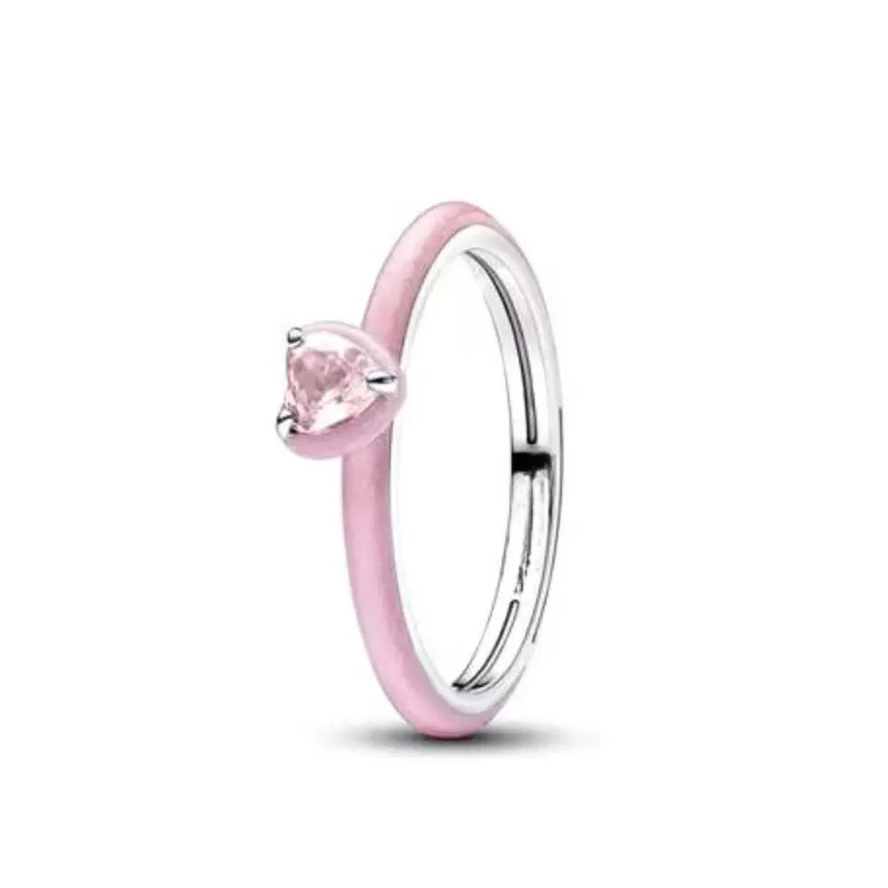 Hot Sales Fashionable 925 Sterling Silver Charming Princess Ring Size 6 7 8 9 Women's Original Wedding Crystal Luxury Accssory