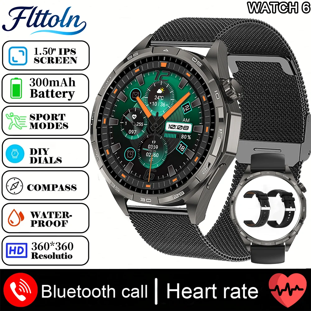 New Watch 6 Pro (2025) Smart Watch 1.50-inch HD  Smartwatch For Android