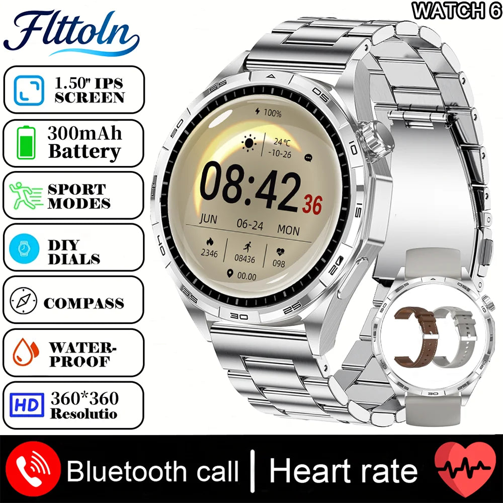 New Watch 6 Pro (2025) Smart Watch 1.50-inch HD  Smartwatch For Android