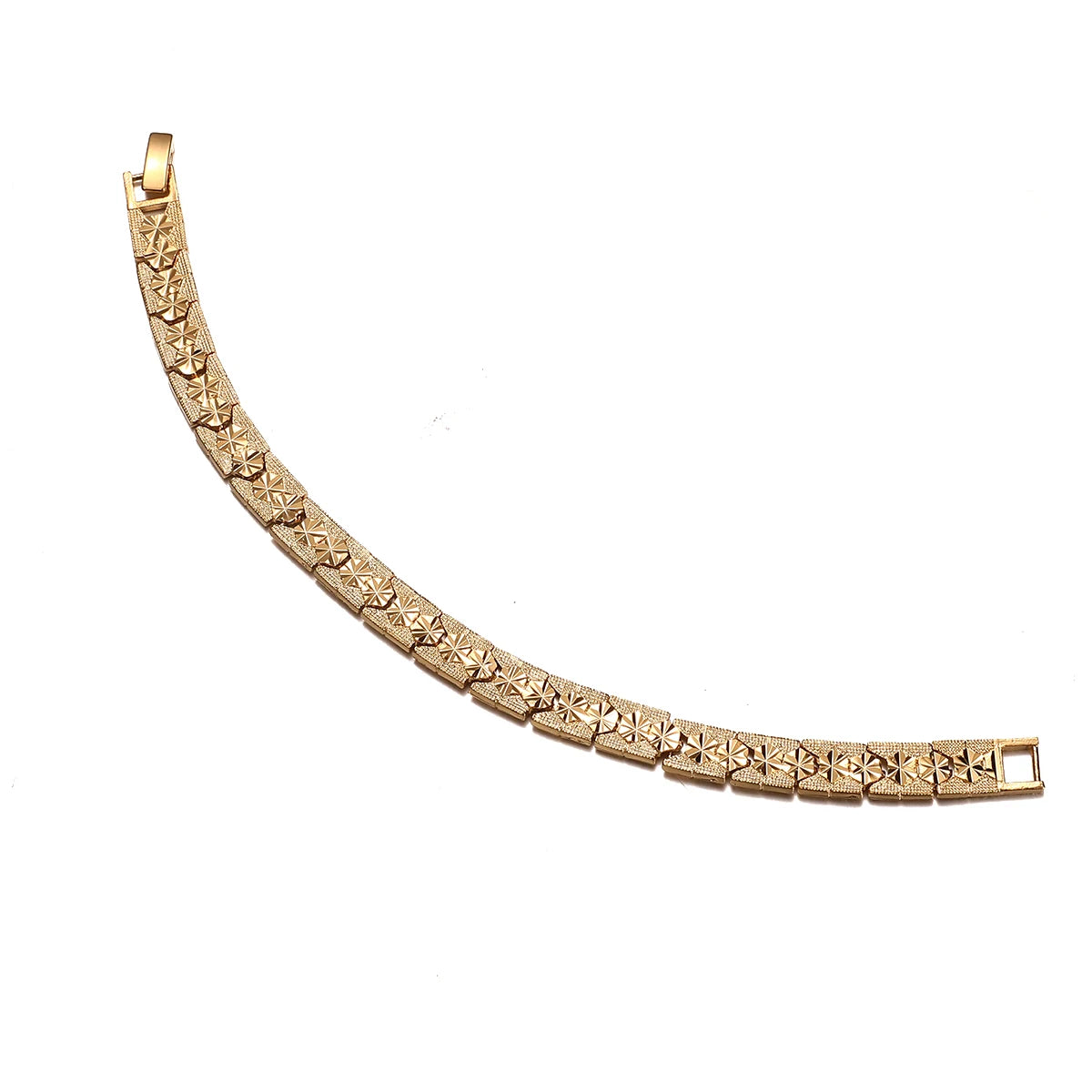 Men Bracelet Gold Color African Wide Bangle for Women Hand Chain Jewelry Ethiopian Arab